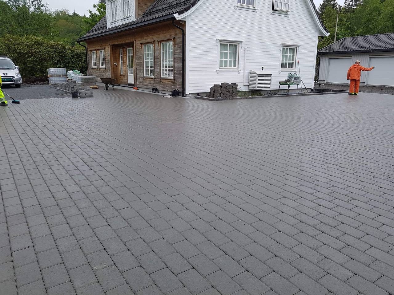 Belegningsstein under legging